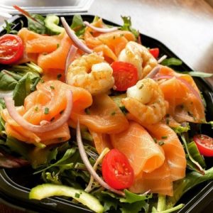 Salade Scampi Zalm - Grandcafé De Beerze (Custom)